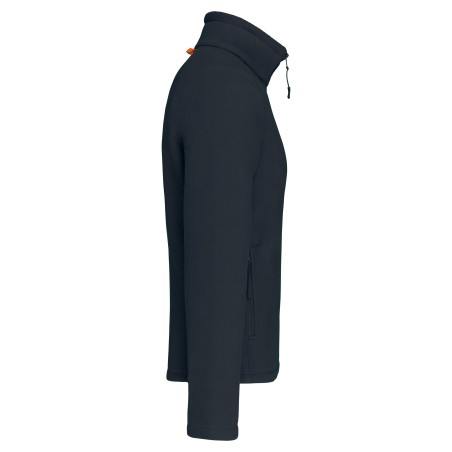 Men\\\'s microfleece zip jacket with raglan sleeves
