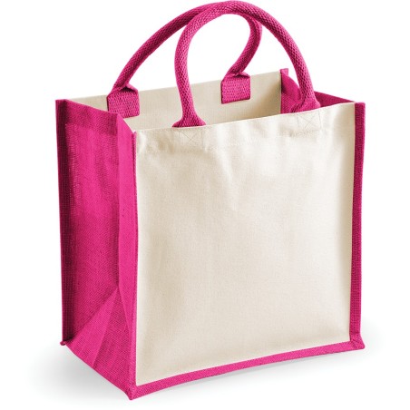 Printers Midi Jute Tote