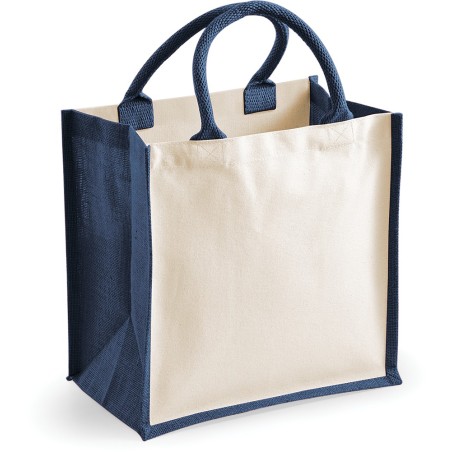 Printers Midi Jute Tote