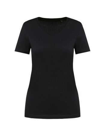 Camiseta Supima® cuello de pico manga corta mujer 2