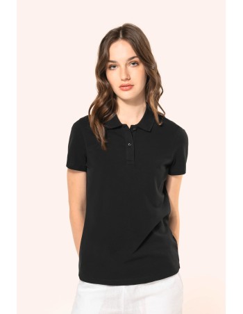Ladies\\\' short-sleeved Supima® polo shirt