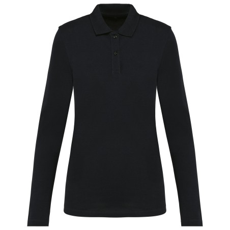 Polo Supima® manga larga mujer