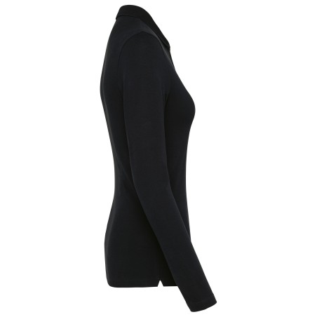 Polo Supima® manga larga mujer