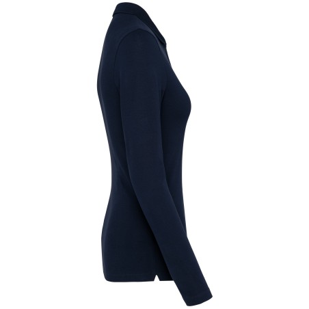 Polo Supima® manga larga mujer