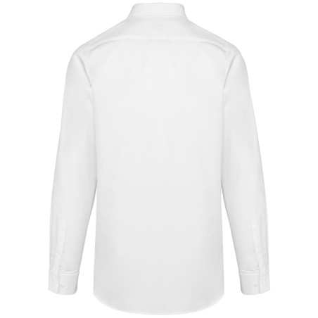 Camisa sarga manga larga mujer