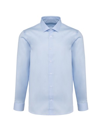 Camisa sarga manga larga hombre 2