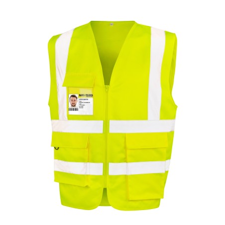 Chaleco de seguridad con cremallera