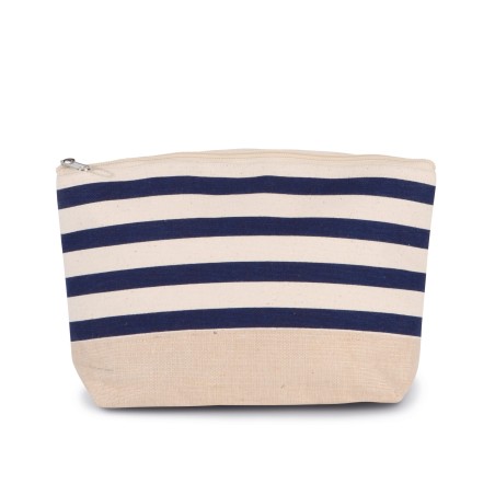 Nautical print accessories pouch