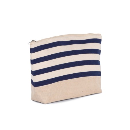 Nautical print accessories pouch