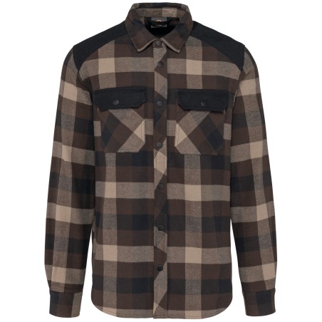 Sobrecamisa a cuadros con bolsillos