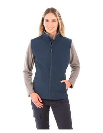 Chaleco softshell reciclado mujer