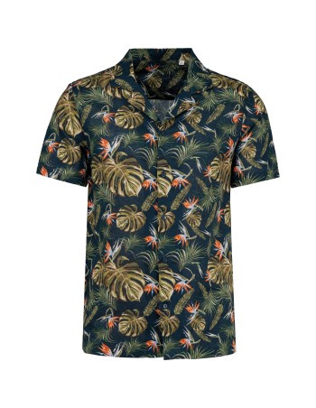Camisa con estampado hawaiano hombre 2