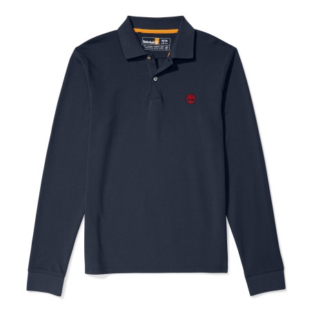 Polo slim LS de piqué