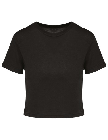 Camiseta crop triblend mujer 2