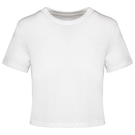 Ladies triblend crop top