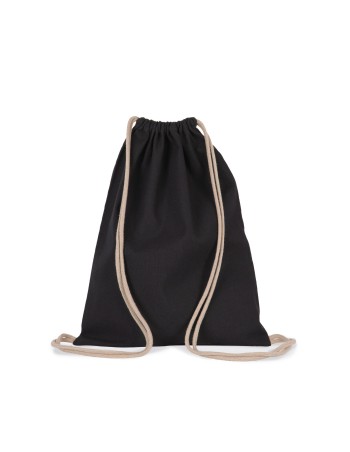 Recycled backpack with drawstring