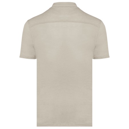 Camisa manga corta de lino hombre