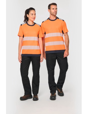 Camiseta de seguridad reciclada manga corta unisex