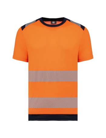 Camiseta de seguridad reciclada manga corta unisex 2