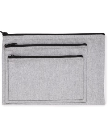 Estuche reciclado con cremallera