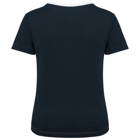 Camiseta de deporte ecorresponsable bicolor mujer