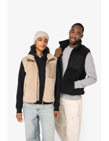 Chaleco ecorresponsable de sherpa unisex