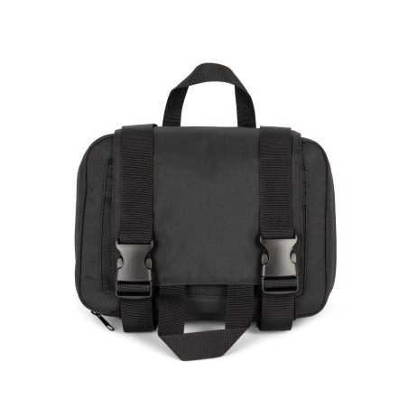 Recycled toilet bag with dual compartment