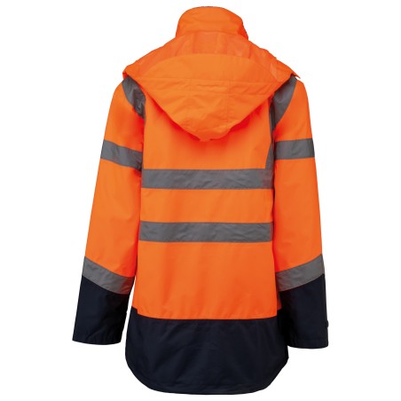 Parka de seguridad reciclada 4 en 1 unisex