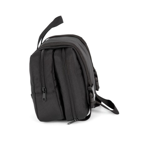 Recycled toilet bag with dual compartment