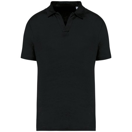 Men’s linen polo shirt
