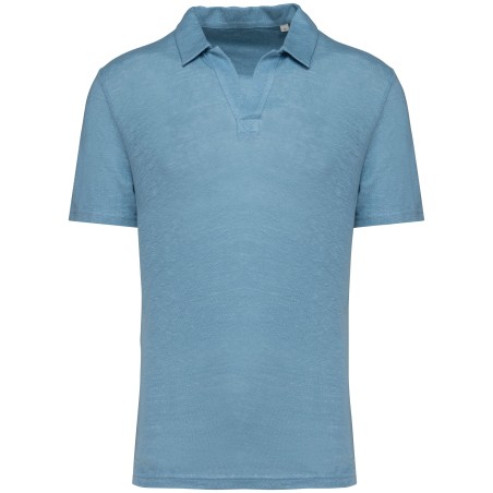 Men’s linen polo shirt