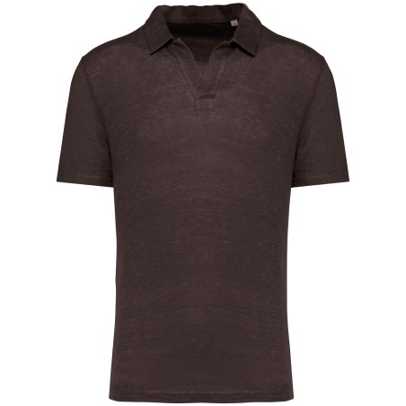 Men’s linen polo shirt