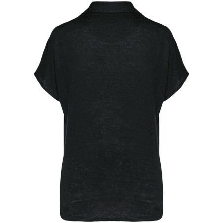 Polo de lino mujer