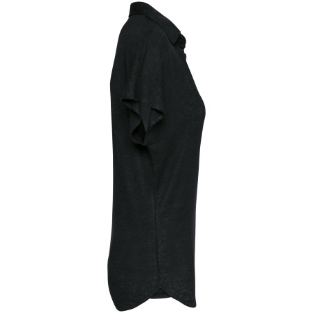 Polo de lino mujer