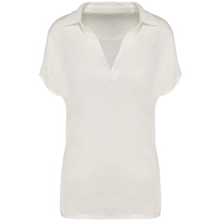 Polo de lino mujer