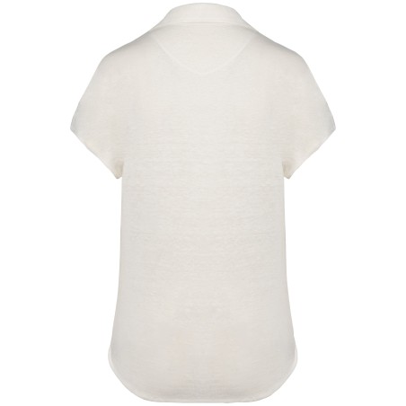 Polo de lino mujer