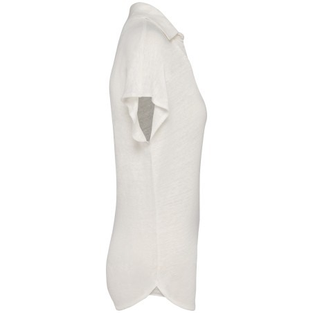 Polo de lino mujer