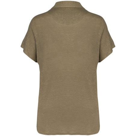 Polo de lino mujer