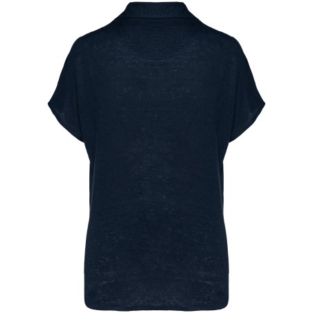 Polo de lino mujer