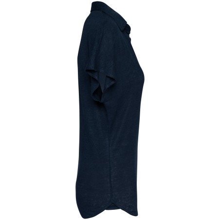 Polo de lino mujer