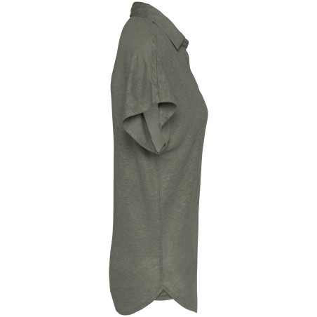 Polo de lino mujer