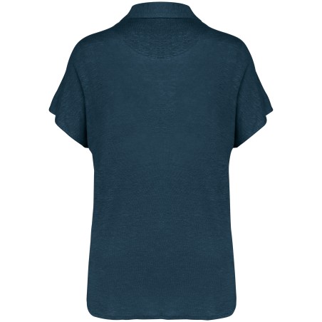 Polo de lino mujer