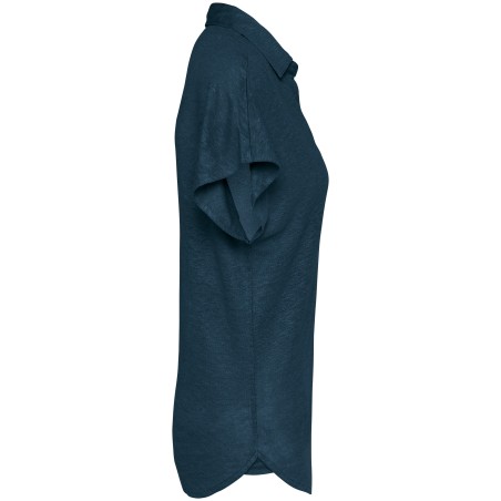 Polo de lino mujer