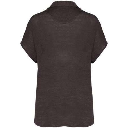 Polo de lino mujer