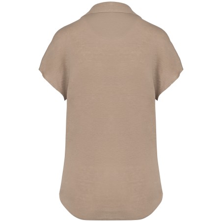 Polo de lino mujer