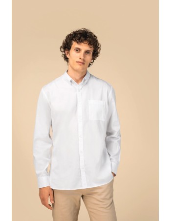 Camisa ecorresponsable de Lyocell y efecto lavado hombre