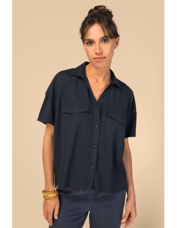 Eco-friendly Ladies\\\' oversized lyocell shirt