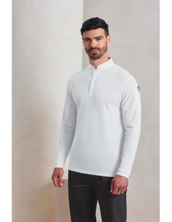 Coolchecker Essential long sleeve chef’s polo shirt