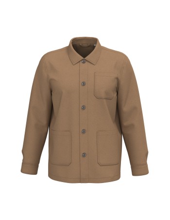 Chaqueta tipo worker ecorresponsable de efecto lavado unisex 2