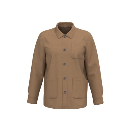 Eco-friendly unisex washed effect work jacket